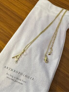 Anthropologie initial necklace